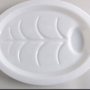 Fire King Milk Glass Meat Platter